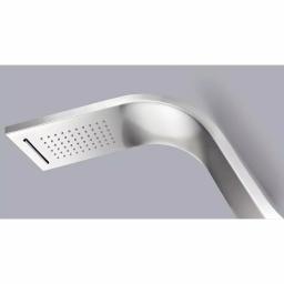 ANZZI Anchorage 60 in. 2-Jet Full Body Shower Panel System with Heavy Rain Head & Spray Wand, Brushed Steel thumbnail 3
