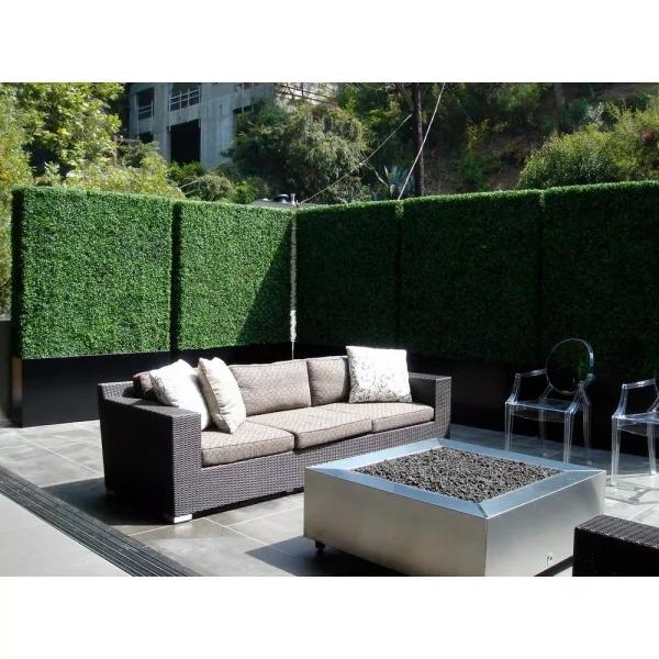 Ejoy Milan Artificial Boxwood Hedge Greenery Panels, 20 in. x 20 in. (6-Piece Set)