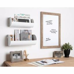 DesignOvation Kate and Laurel Beatrice Rustic Brown Magnetic Dry Erase Memo Board thumbnail 5