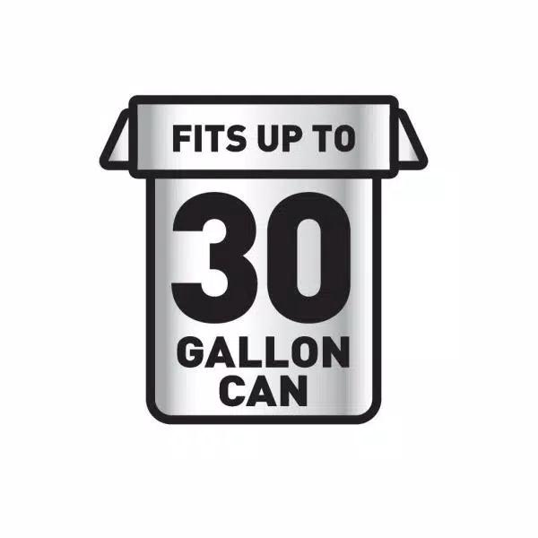 Glad ForceFlexPlus 30 Gallon Black Drawstring Large Outdoor Trash Bags, 50-Count (2-Pack)