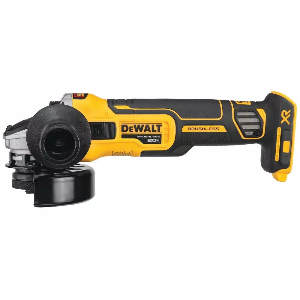 DEWALT 20V MAX XR Cordless Brushless 4-1/2 in. Small Angle Grinder with Kickback Brake (Tool-Only)