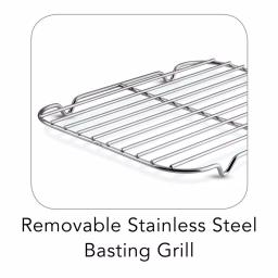 Tramontina Gourmet Prima 7 Qt. Stainless Steel Roasting Pan with Basting Rack thumbnail 4