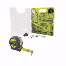 RYOBI 90-Piece Multi-Material Drill and Drive Kit with Bonus 25 ft. Tape Measure thumbnail 1