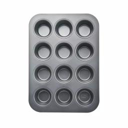 Chicago Metallic Commercial II 12-Cup Non-Stick Muffin Pan, Aluminized Steel thumbnail 1