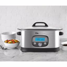 Elite 6.5 Qt. Stainless Steel Electric Multi-Cooker with Non-Stick Aluminum Pot and LCD Display thumbnail 3