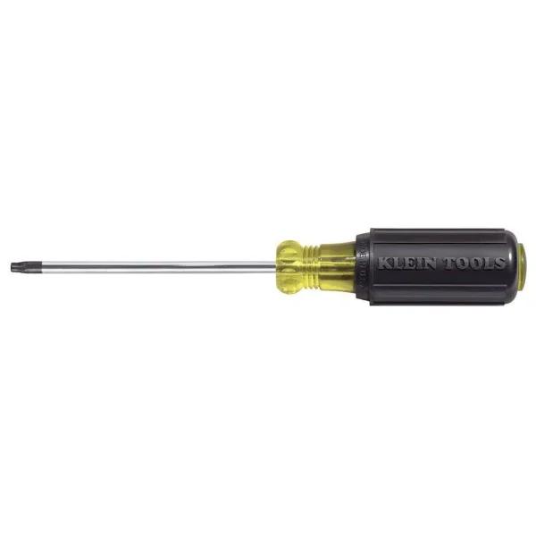 Klein Tools T20 Torx Screwdriver with 4 in. Round Shank and Cushion Grip Handle