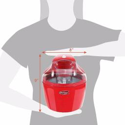 Americana 1.5 Qt. Electric Ice Cream Maker with Quick Freeze Bowl, Red thumbnail 7