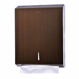 Alpine Industries Stainless Steel C-Fold & Multi-Fold Paper Towel Dispenser - Antique Bronze thumbnail 1
