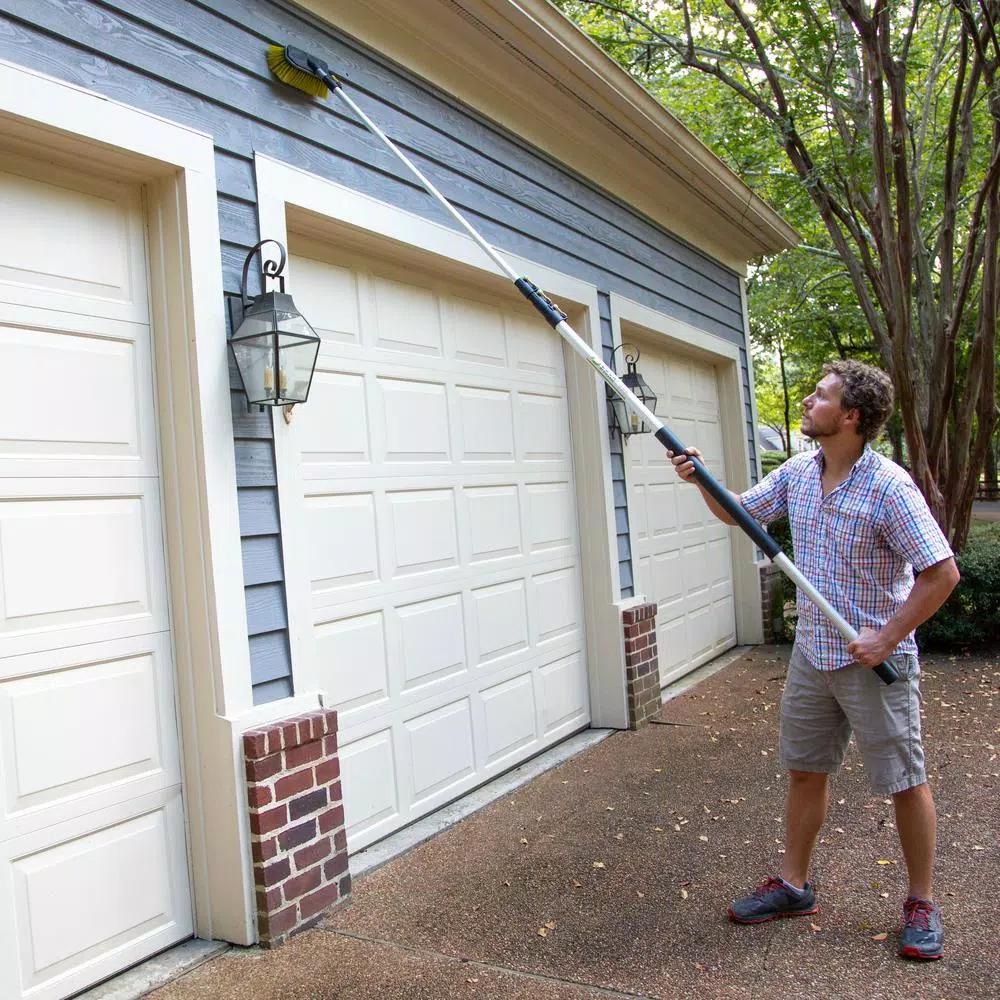 DocaPole Ultimate 3-Brush Kit with 12 ft. Extension Pole - Soft, Medium, and Hard Bristle Scrub Brushes
