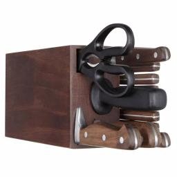 Chicago Cutlery Precision Cut 15-Piece German Stainless Steel Knife Block Set with Walnut Handles thumbnail 5