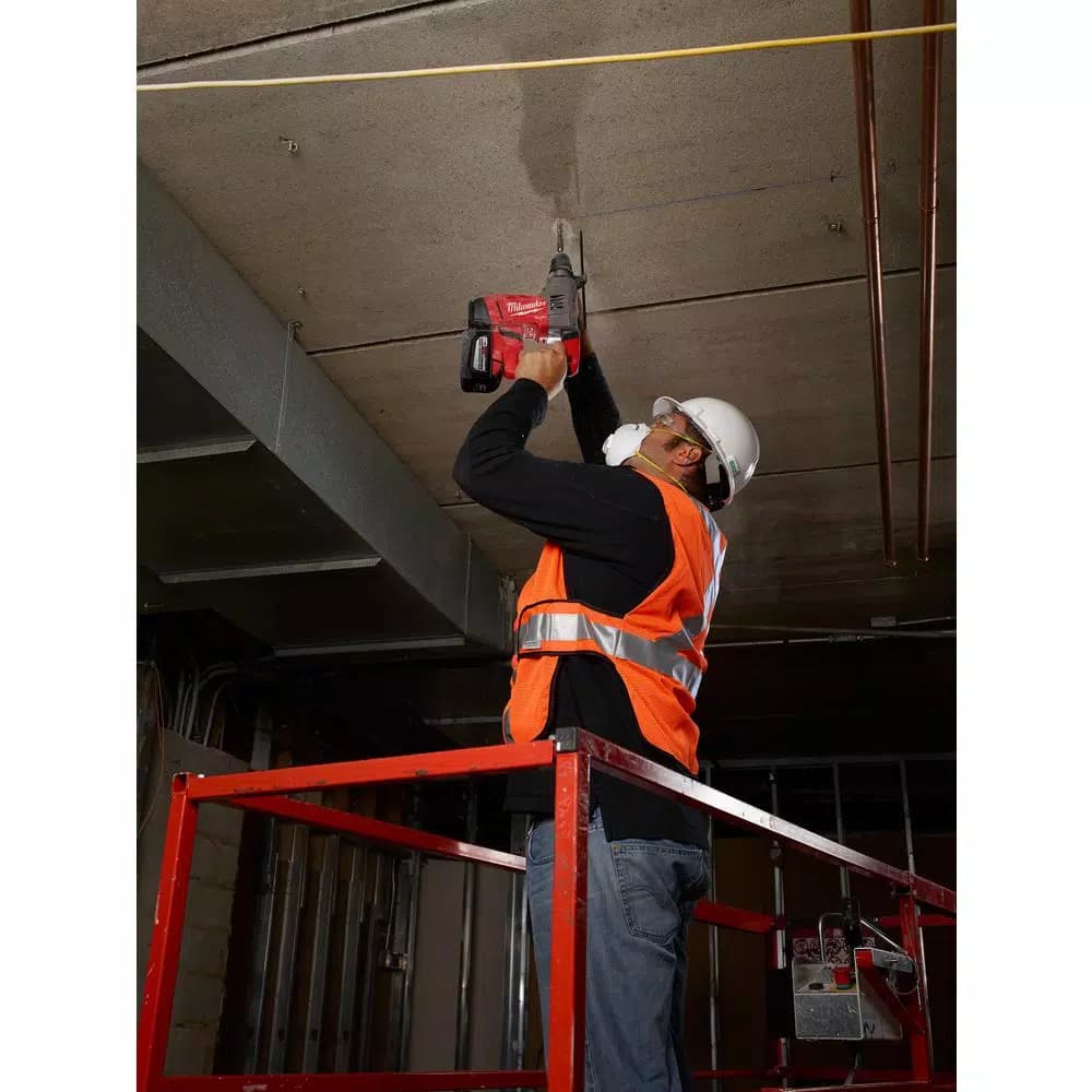 Milwaukee M18 FUEL 1-1/8 in. SDS-Plus Rotary Hammer Kit with (2) 9.0 Ah Batteries and Rapid Charger