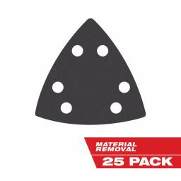 Milwaukee OPEN-LOK 3-1/2 in. Triangle Sandpaper Variety Pack, 25-Piece thumbnail 1