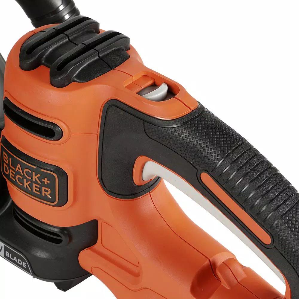 Black+Decker 20 in. 3.8 Amp Corded Electric Hedge Trimmer with Sawblade Feature