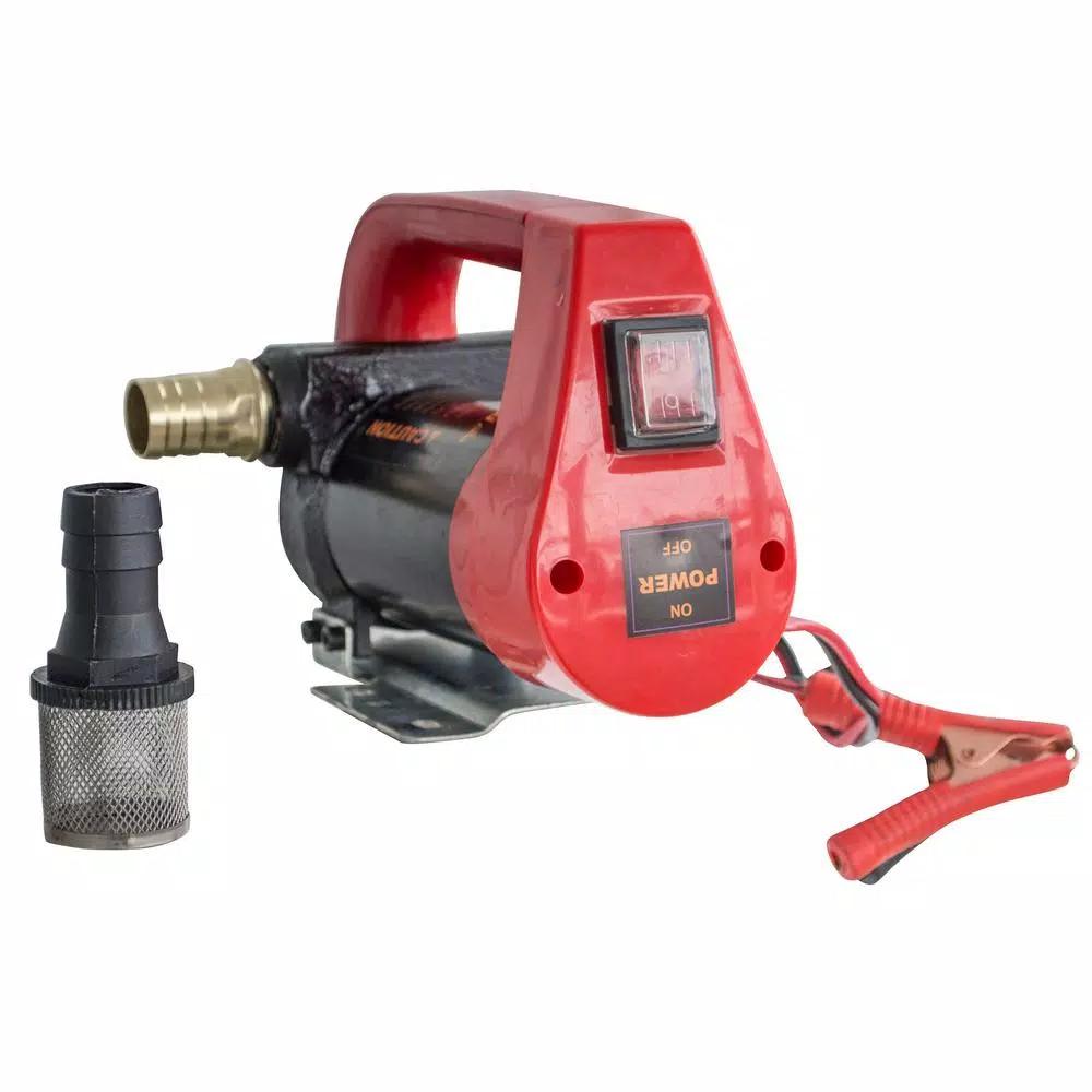 BLACK BULL 12V Portable Diesel Oil Pump, 10.5 GPM High Flow Rate