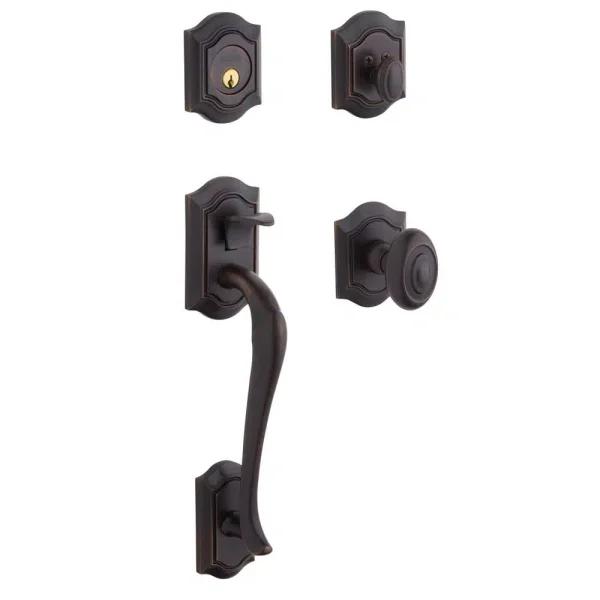 Baldwin Bethpage Dummy Handleset, Venetian Bronze, Solid Brass