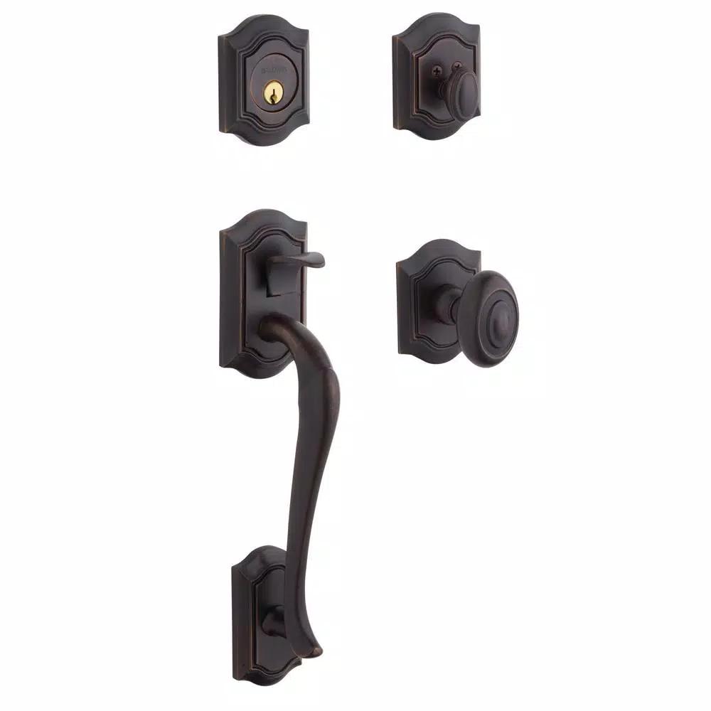 Baldwin Bethpage Dummy Handleset, Venetian Bronze, Solid Brass
