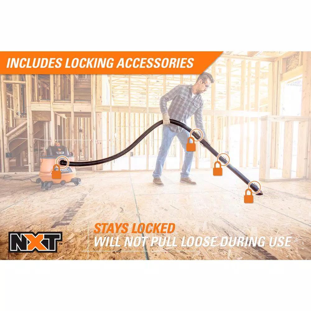 RIDGID 14 Gal. 6.0 Peak HP NXT Wet/Dry Shop Vacuum with 2.5 in. Hose and Accessories