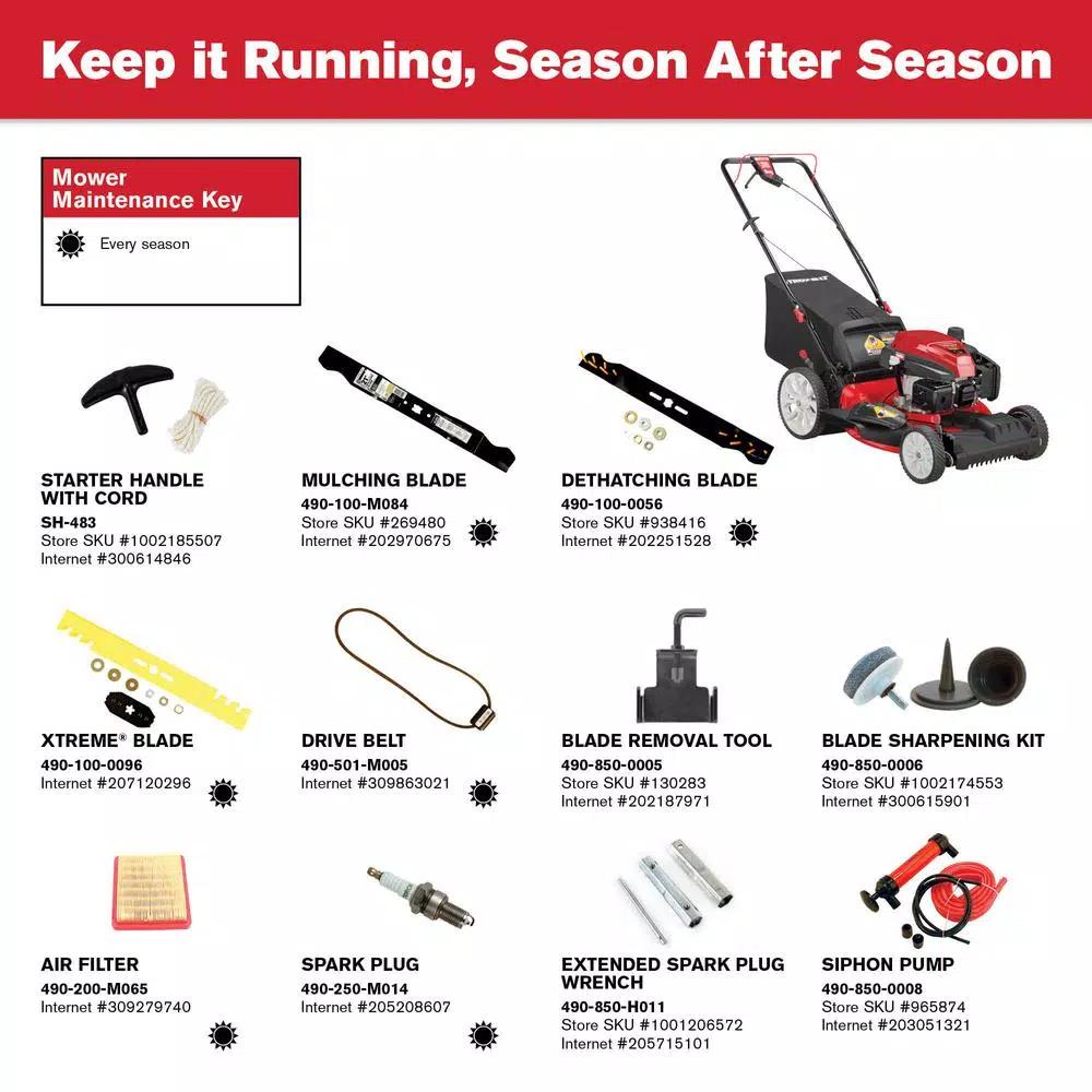 Troy-Bilt 21 in. 159 cc Gas Self-Propelled Walk Behind Lawn Mower with TriAction Cutting System