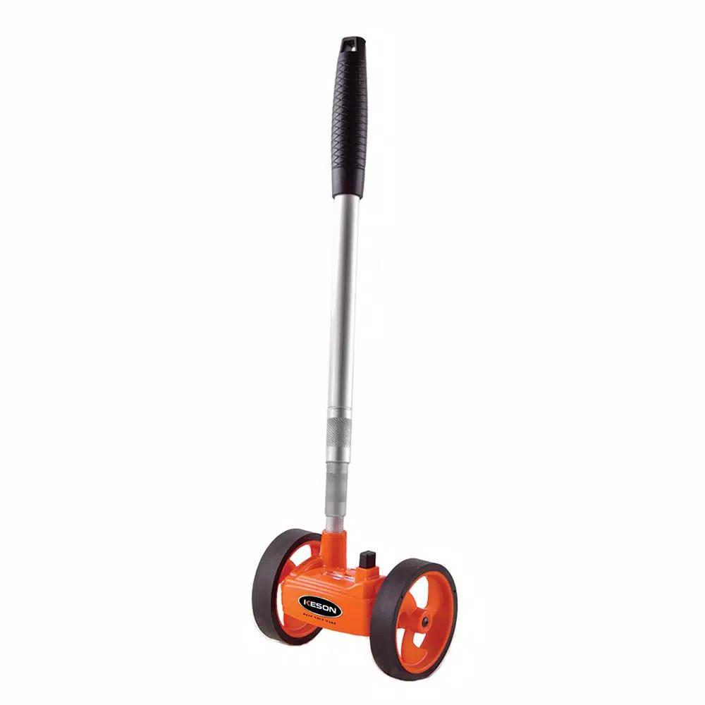 Keson 4 in. Dual Wheel Measuring Wheel with Telescoping Handle, 10,000 ft. Capacity