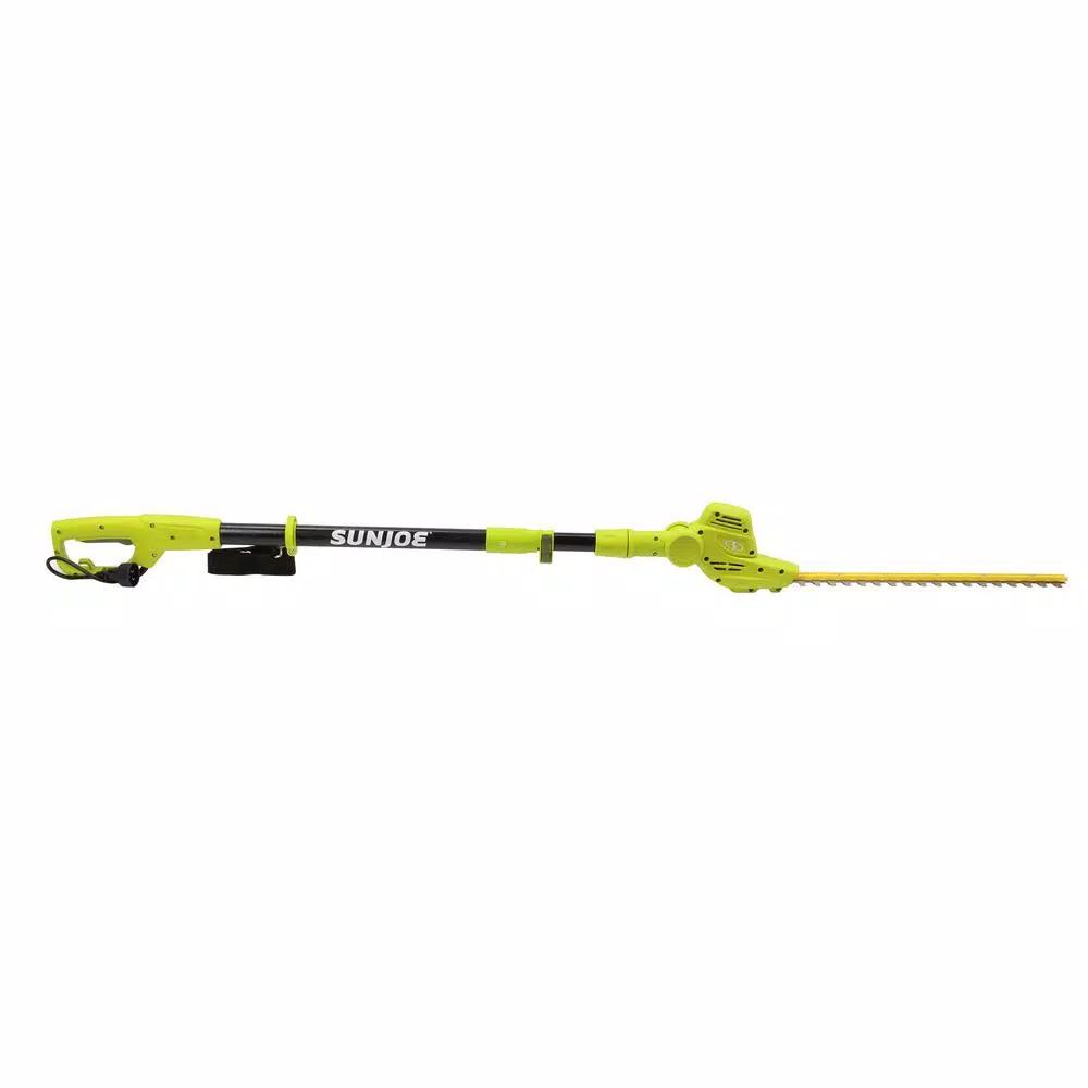 Sun Joe 18 in. Electric Telescoping Pole Hedge Trimmer, 3.8 Amp, 13 ft. Reach
