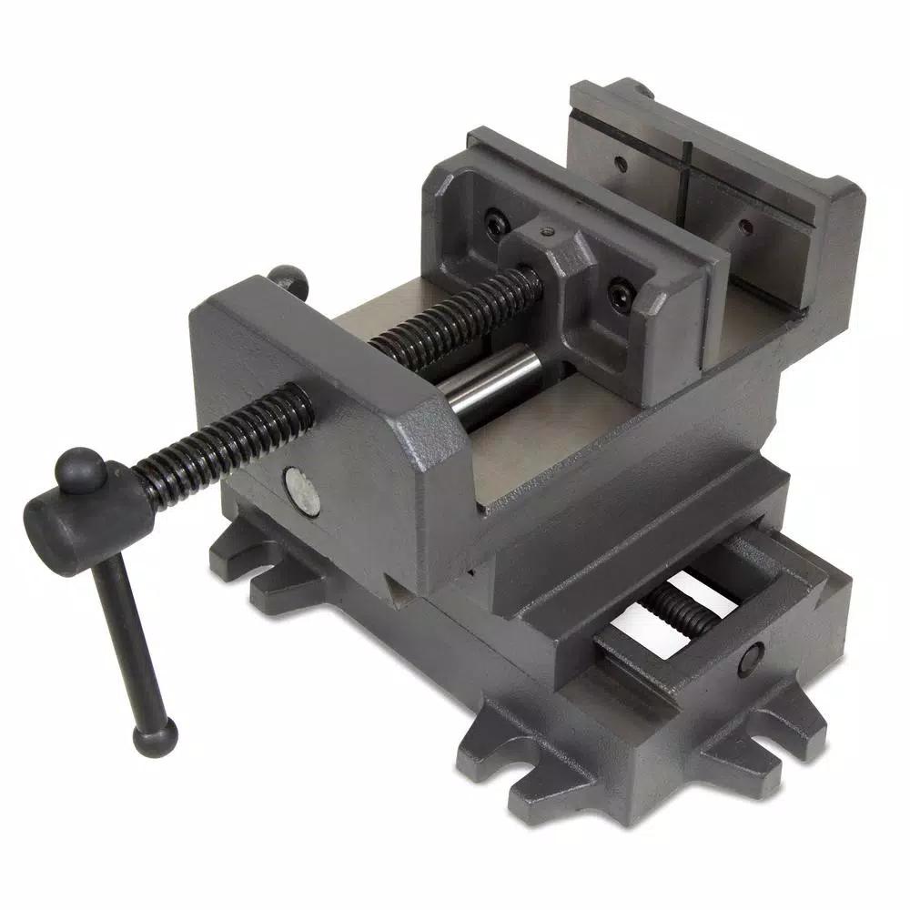 WEN 5-1/8 in. Compound Cross Slide Benchtop Vise, Heavy Duty Cast Iron