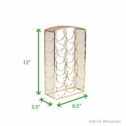Mind Reader Rose Gold Mesh K-Cup Storage Rack - 30 Capacity Coffee Pod Carousel for Keurig thumbnail 7