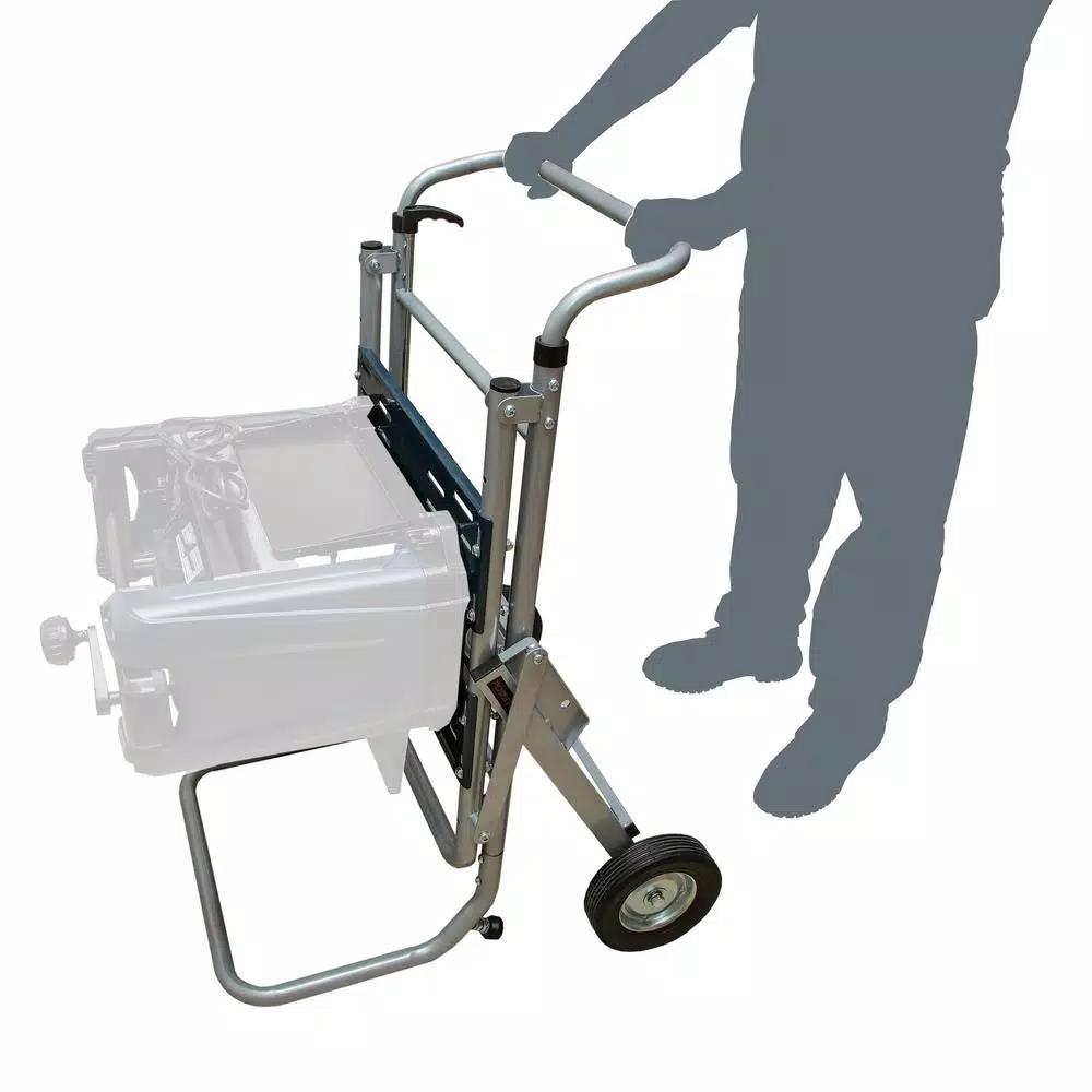 POWERTEC Rolling Foldable Table Saw Stand with 330 lb Capacity and 8-inch Wheels