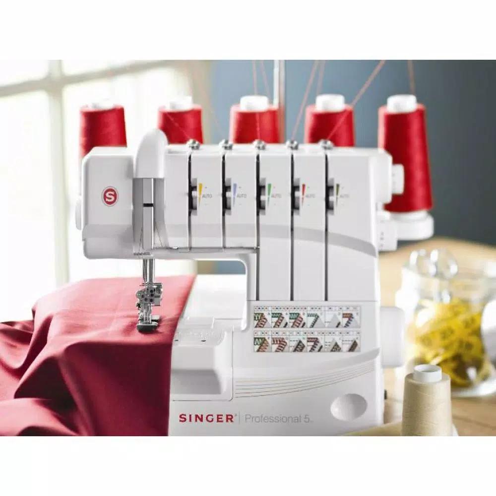 Singer 14T968DC Professional 5-Thread Serger Overlock Sewing Machine, White