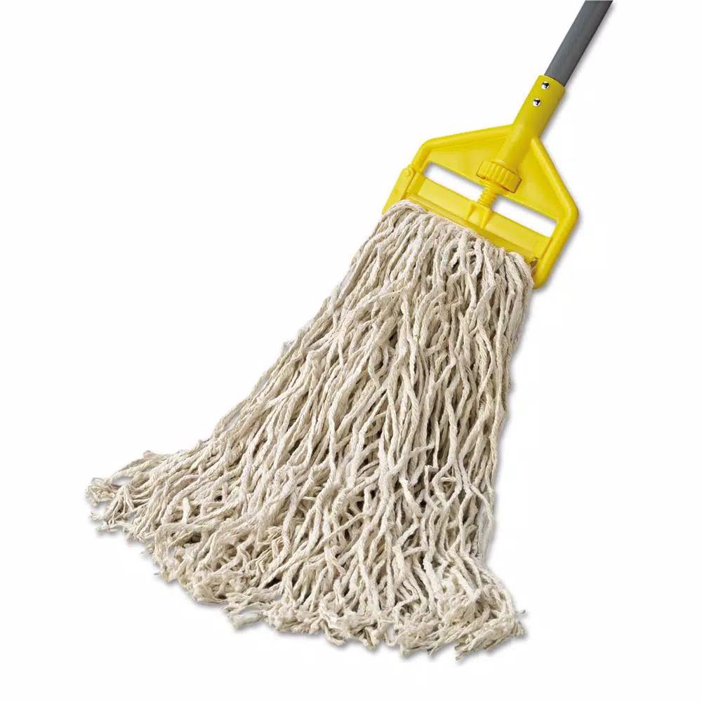 Rubbermaid Commercial Products Rubbermaid Commercial Value-Pro 24 oz. Cut-End Cotton Wet Mop Head, White (12/Carton)