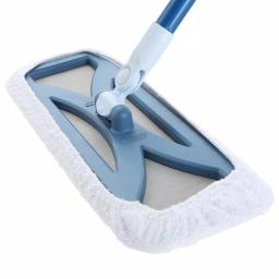 Quickie Hardwood Floor Flat Mop with 48 in. Steel Handle and 360° Swivel Head thumbnail 3