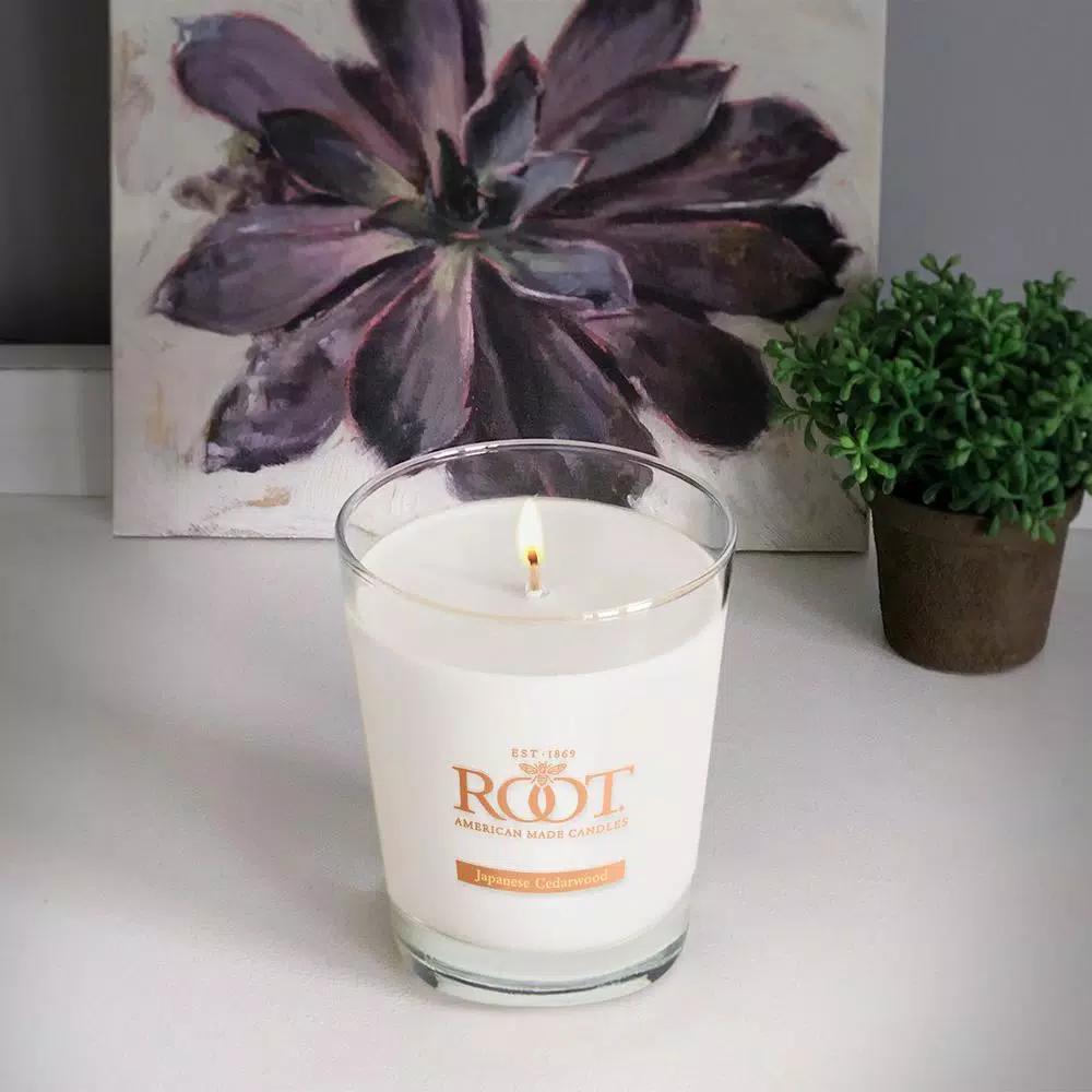 ROOT CANDLES Veriglass Japanese Cedarwood Scented Soy Jar Candle