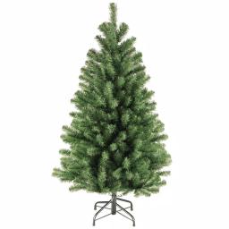 Home Accents Holiday 4.5 ft. North Valley Spruce Unlit Artificial Christmas Tree thumbnail 1