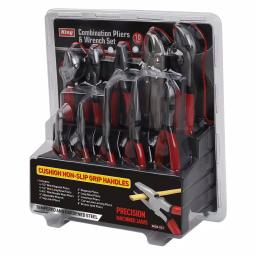 KING 10-Piece Combination Pliers and Wrench Set thumbnail 3