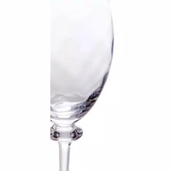 Abigails Romanza All Purpose Wine Glass Set, Handmade Clear Glass, Set of 4