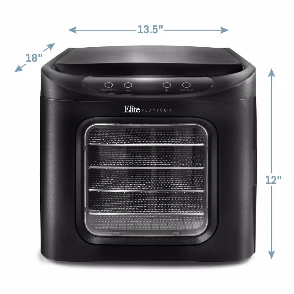 Elite 6-Tier Stainless Steel Mesh Food Dehydrator with Digital Control Panel