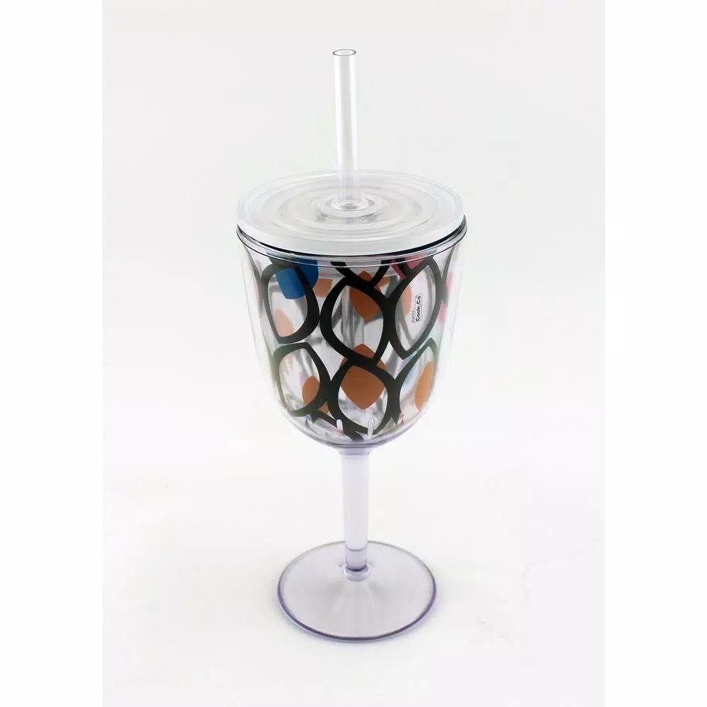 BergHOFF CookNCo 13 oz. Acrylic Wine Glasses, 16-Piece Assorted Pattern Set
