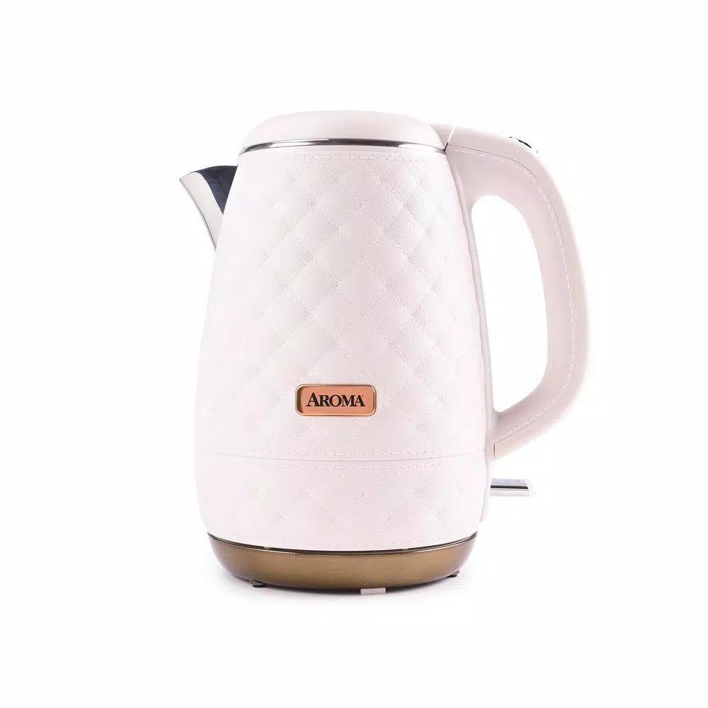 Aroma Professional 7-Cup Electric Water Kettle, 316 Surgical Grade Stainless Steel, Pink