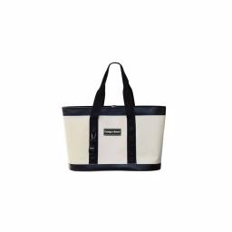 Camp-Zero Premium Carry-All Tote Bag, Waterproof Soft-Side Cooler, White and Black thumbnail 1