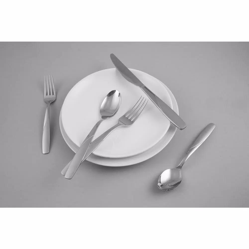 Cambridge Silversmiths Southview Sand 20-Piece 18/0 Stainless Steel Flatware Set, Service for 4