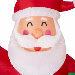 Glitzhome 12 ft. Lighted Inflatable Santa Claus Christmas Yard Decoration, Extra Large thumbnail 4