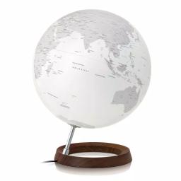Waypoint Geographic Full Circle Reflection 12 in. Illuminated Desktop Globe with Wood Base and Aluminum Mount thumbnail 1