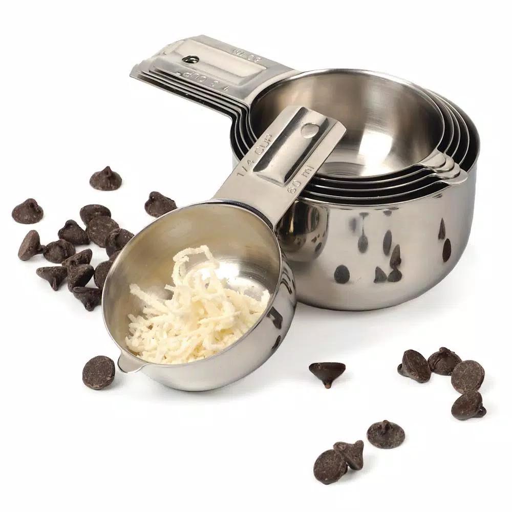 RSVP International Endurance 6-Piece Stainless Steel Measuring Cup Set