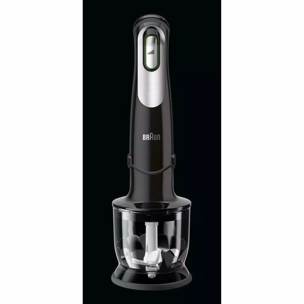 Braun 1.5 Cup Chopper Attachment for MultiQuick Hand Blenders, Black