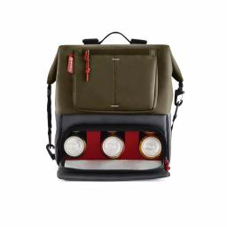 Coleman 4.5QT Convertible Can-Dispensing Backpack Cooler with Reusable Ice Packs, Olive thumbnail 3