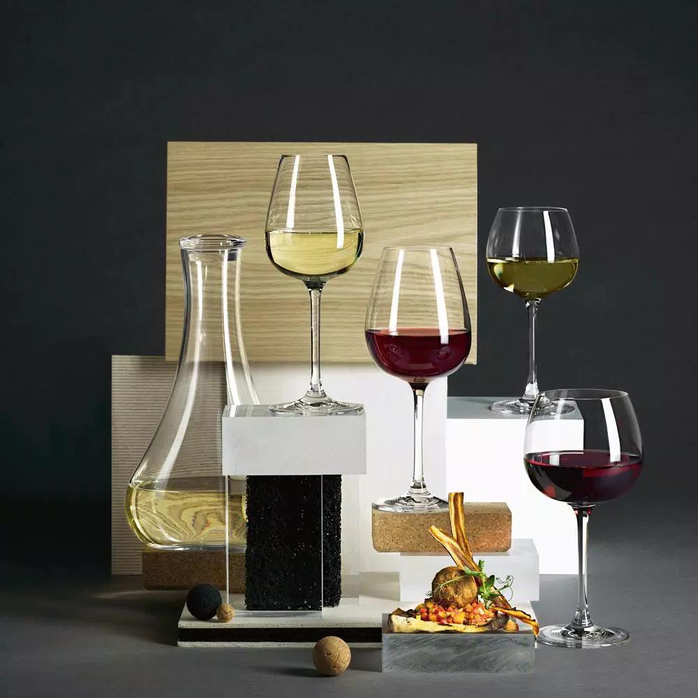 Villeroy & Boch Purismo Lead-Free Crystal Full-Bodied Red Wine Glasses, 18.5 oz (Set of 4)