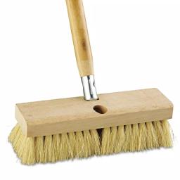 ProLine 10 in. Tampico Bristle Deck and Acid Brush Head with Hardwood Block thumbnail 3