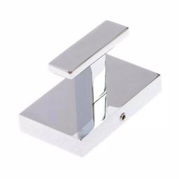 Italia Genoa Single Robe Hook, Polished Chrome, Solid Brass thumbnail 3