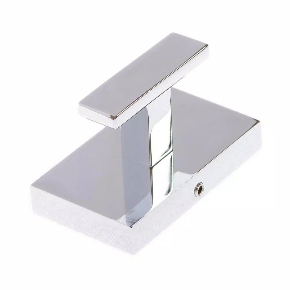 Italia Genoa Single Robe Hook, Polished Chrome, Solid Brass