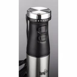 Total Chef 225-Watt Immersion Hand Blender with Turbo Boost, Silver/Black thumbnail 2