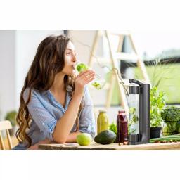 Drinkpod FIZZPod Black One-Touch Sparkling Soda Maker Machine with 3 PET Bottles thumbnail 8